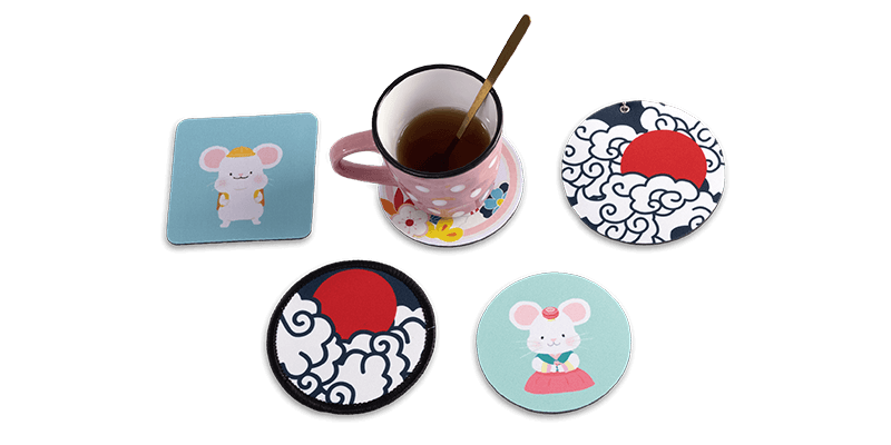 Rectangle coaster/cup mat/round coaster/cup mat